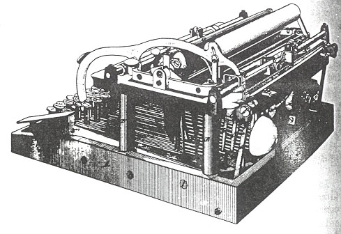 photo of early typewriter